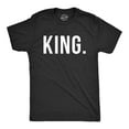 thumbnail image 1 of Mens King Shirt Funny Novelty Tee Matching King and Queen Couples T shirt Graphic Tees, 1 of 9