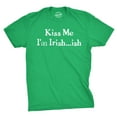 thumbnail image 1 of Mens Kiss Me I'm Green ish T Shirt Funny Saint Patricks Day Clover Tee for Guys Graphic Tees, 1 of 7