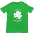 thumbnail image 1 of Mens Kiss Me Im Irish Shirt St Patricks Day Tee Green, XL, 1 of 1