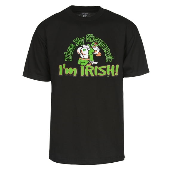 Mens Kiss My Shamrock Short-Sleeve T-Shirt - Black - 3X-Large