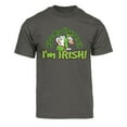 thumbnail image 1 of Mens Kiss My Shamrock Short-Sleeve T-Shirt - Dark Grey - Large, 1 of 1