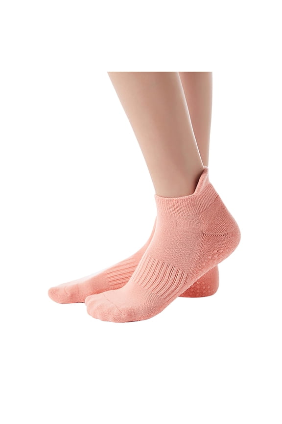 Mens Knee High Socks Womens Yoga Ankle Socks, Comfortable Breathable Grippy Socks for Pilates Dance One Size