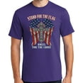 thumbnail image 1 of Mens Kneel for the Cross, Stand for the Flag Tee Shirt, 2XL Purple, 1 of 5