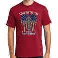 thumbnail image 1 of Mens Kneel for the Cross, Stand for the Flag Tee Shirt, 5XL Red, 1 of 5