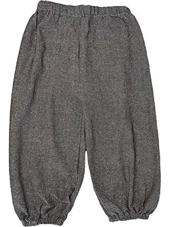 Mens Knickers, Tweed - Grey - Size X-Large | Renaissance Pants, Pirate Pants, Costume Knickers, Newsboy Pants, Colonial Pants, Pirate Cosplay, Medieval Pants, Viking Pants
