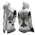 thumbnail image 1 of Mens Knit Hoodie Cardigan With Hooded Front Longline Sweater Pullover Clothes, 1 of 5