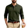 thumbnail image 1 of Mens Knit Lapel Sweaters Long Sleeve Casual Button Sweaters Ribbed Knit Textured Sweater Top, 1 of 7