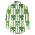 thumbnail image 1 of Mens Knit Polo St Patrick'S Day Printed Fashion Mens Knit Tops,Green,L, 1 of 4