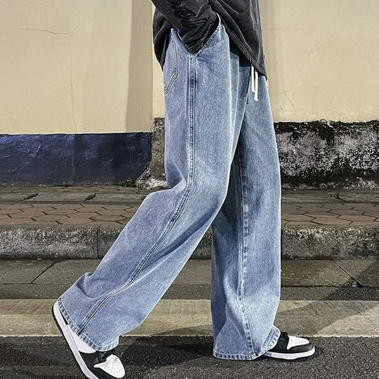 Korean Jeans Pants Korean Fashion Korean Baggy Pants Men Men's