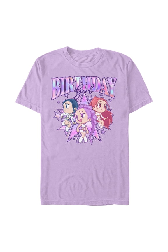 Mens Kpop Demon Hunters Chibi Huntrix Birthday Girl T Shirt