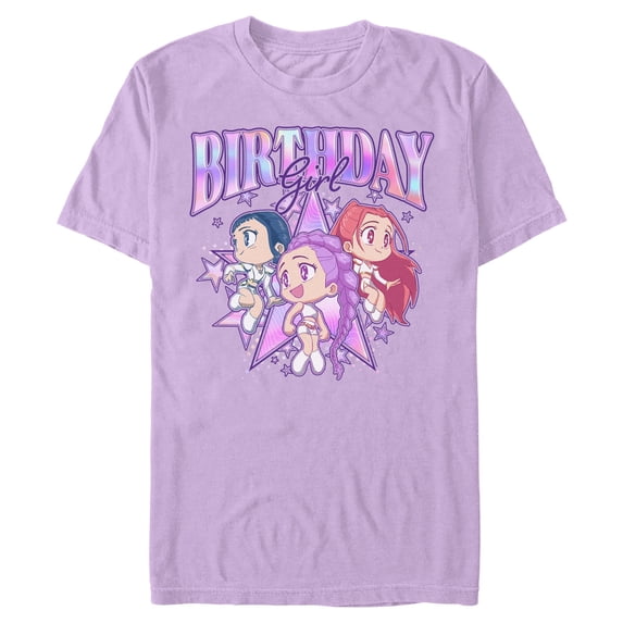 Mens Kpop Demon Hunters Chibi Huntrix Birthday Girl T Shirt
