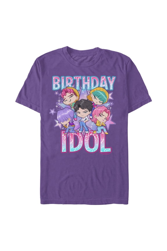 Mens Kpop Demon Hunters Saja Boys Birthday Idol T Shirt