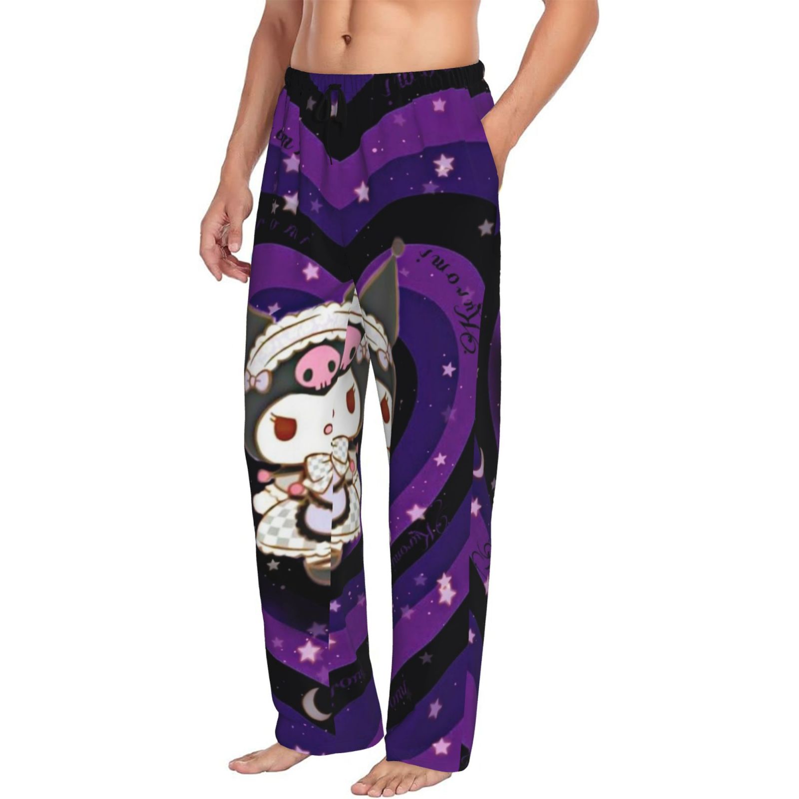 Mens Kuromi Pajama Pants Soft Lightweight Pajama Pants for Men with