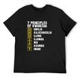 thumbnail image 1 of Mens Kwanzaa 7 Principles Africa Celebrate Kwanzaa Symbols Umoja T-Shirt Black 4X-Large, 1 of 5