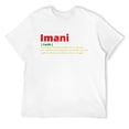 thumbnail image 1 of Mens Kwanzaa Imani Faith Day Pan-African Pride Men T-Shirt White Large, 1 of 5