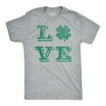 thumbnail image 1 of Mens LOVE Lucky Clover T Shirt Saint Patricks Day Shamrock St Patty Top Green Graphic Tees, 1 of 7