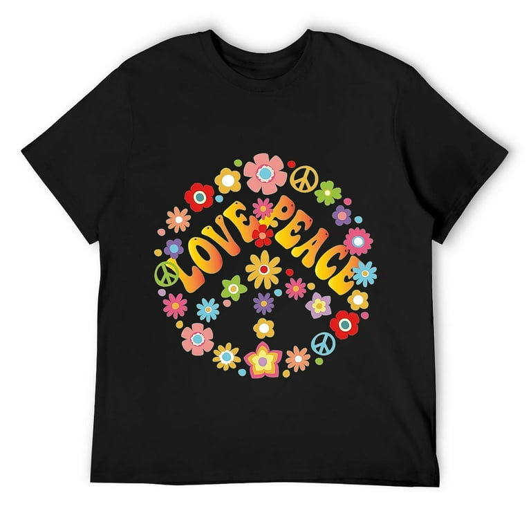 Love Peace Freedom T-Shirt 60s 70s Tie Dye Hippie Shirt Tee Love Peace Freedom T-Shirt 60s 70s Tie Dye Hippie Shirt Tee