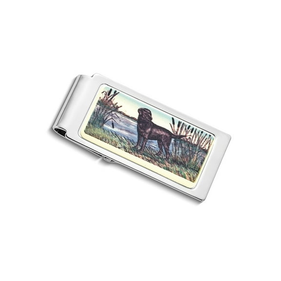 Gem & Harmony Mens Labrador In Reeds Money Clip for Men