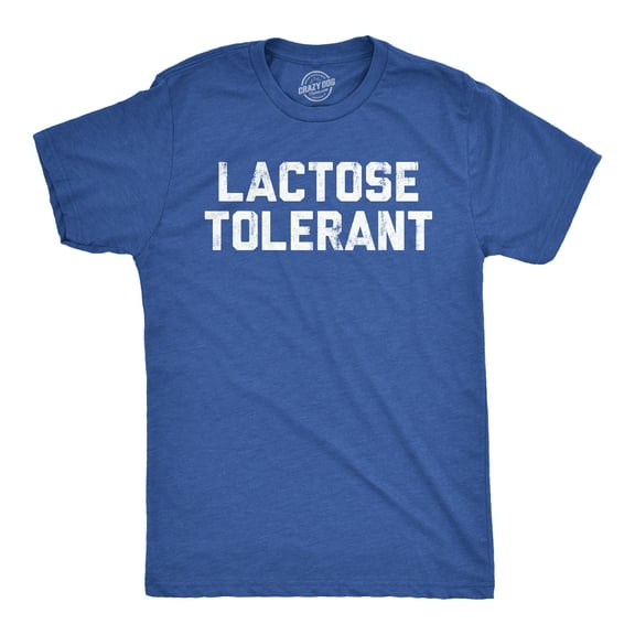 Mens Lactose Tolerant T Shirt Funny Cheesy Dairy Lovers Joke Tee for Guys Graphic Tees
