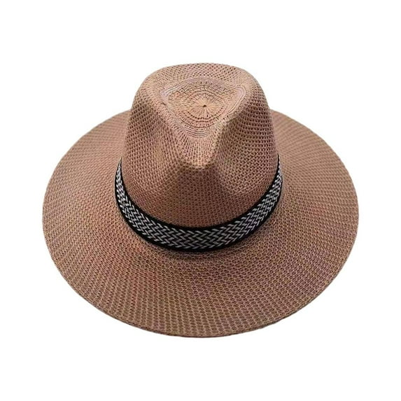 Mens Ladies Foldable Straw Panama * Sun Hat Summer Beach Floppy * Hot H6