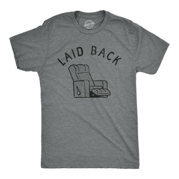 Mens Laid Back T Shirt Funny Sarcastic Recliner Chair Graphic Novelty Tee for Guys Graphic Tees