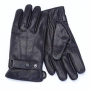 Mens Lambskin Leather Cellphone Tablet Touchscreen Gloves