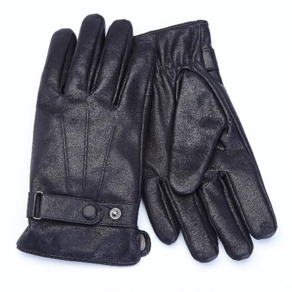 Mens Lambskin Leather Cellphone Tablet Touchscreen Gloves