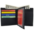 thumbnail image 1 of Mens Lambskin Leather Vertical Bifold Wallet 1185, 1 of 15