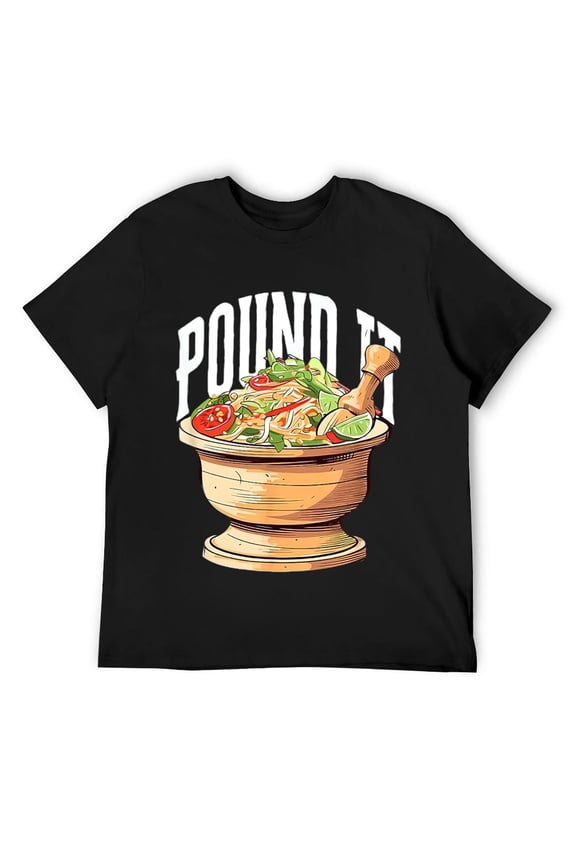 Mens Lao Laos Papaya Salad South East Asian Lover Design T-Shirt Black