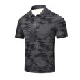 thumbnail image 1 of Mens Lapel T-Shirts Summer Outdoor Camo Short Sleeve Polo Shirts Tops Casual Breathable Slim Pull-On Tees for Golf,Tennis,Jogging and Other Sports, 1 of 6