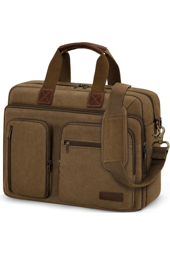 Mens Laptop Messenger Bag Canvas Briefcase Bag Bag Satchel Bags for Work College Travel