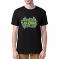 thumbnail image 1 of Mens Las Vegas Skyline Cityscape City Metropole Casual T-Shirts Black Small, 1 of 5