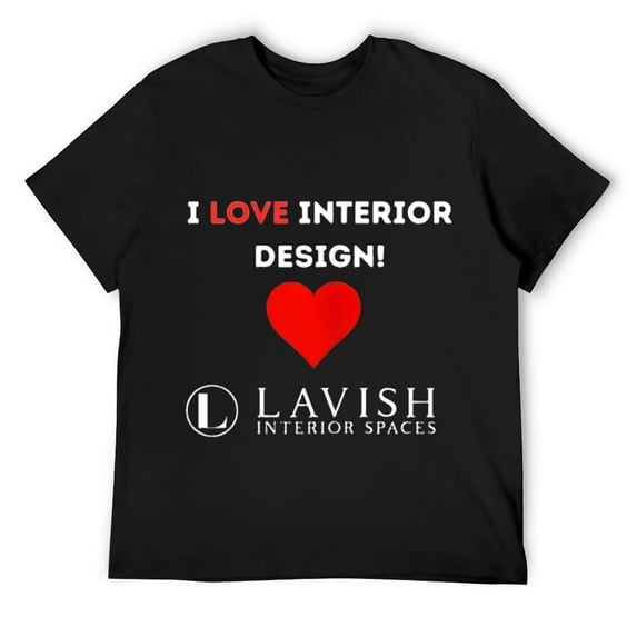 Mens Lavish Interior Apparel T-Shirt Black