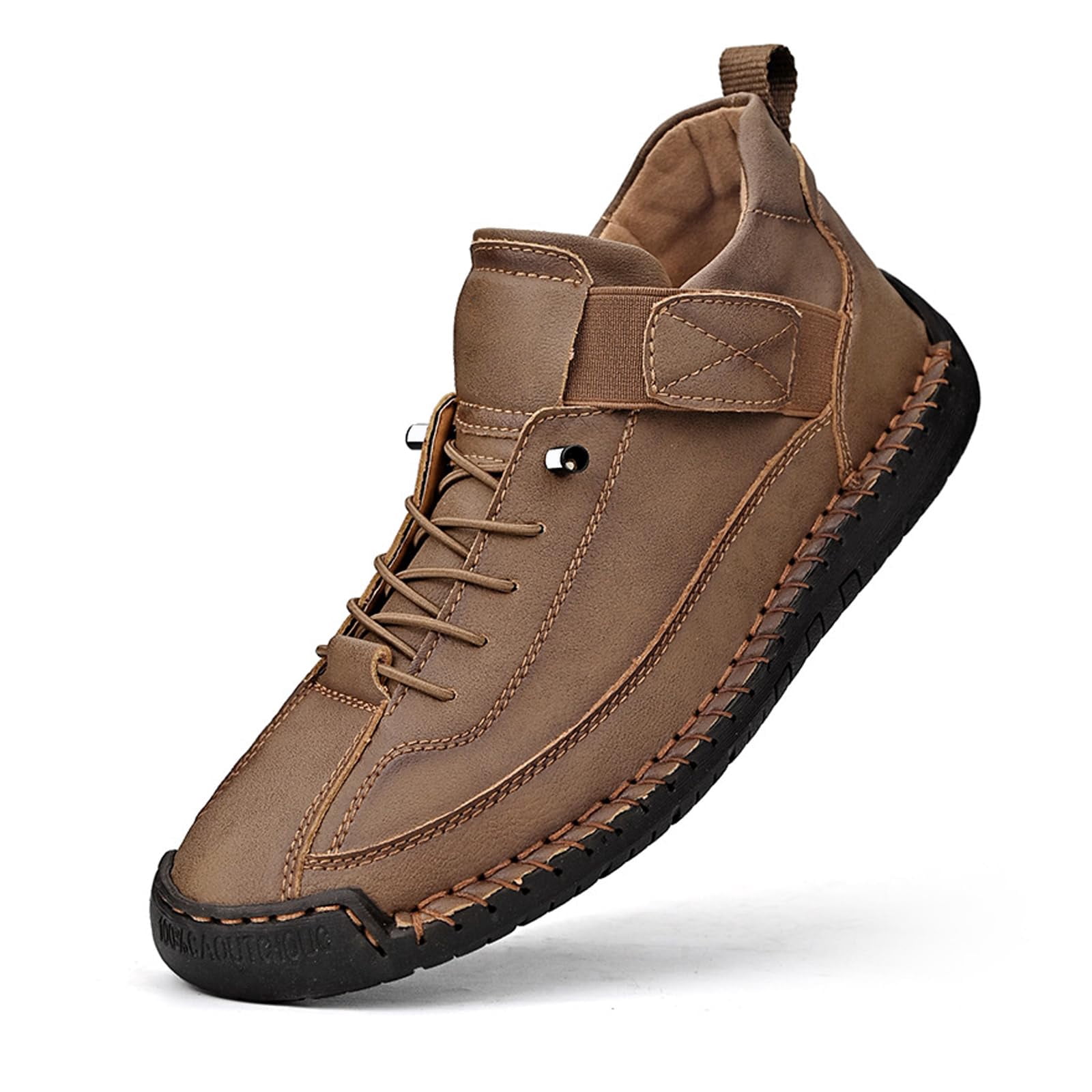 Mens Leather Ankle Boots Orthopedic Shoes Waterproof High Top Leather ...