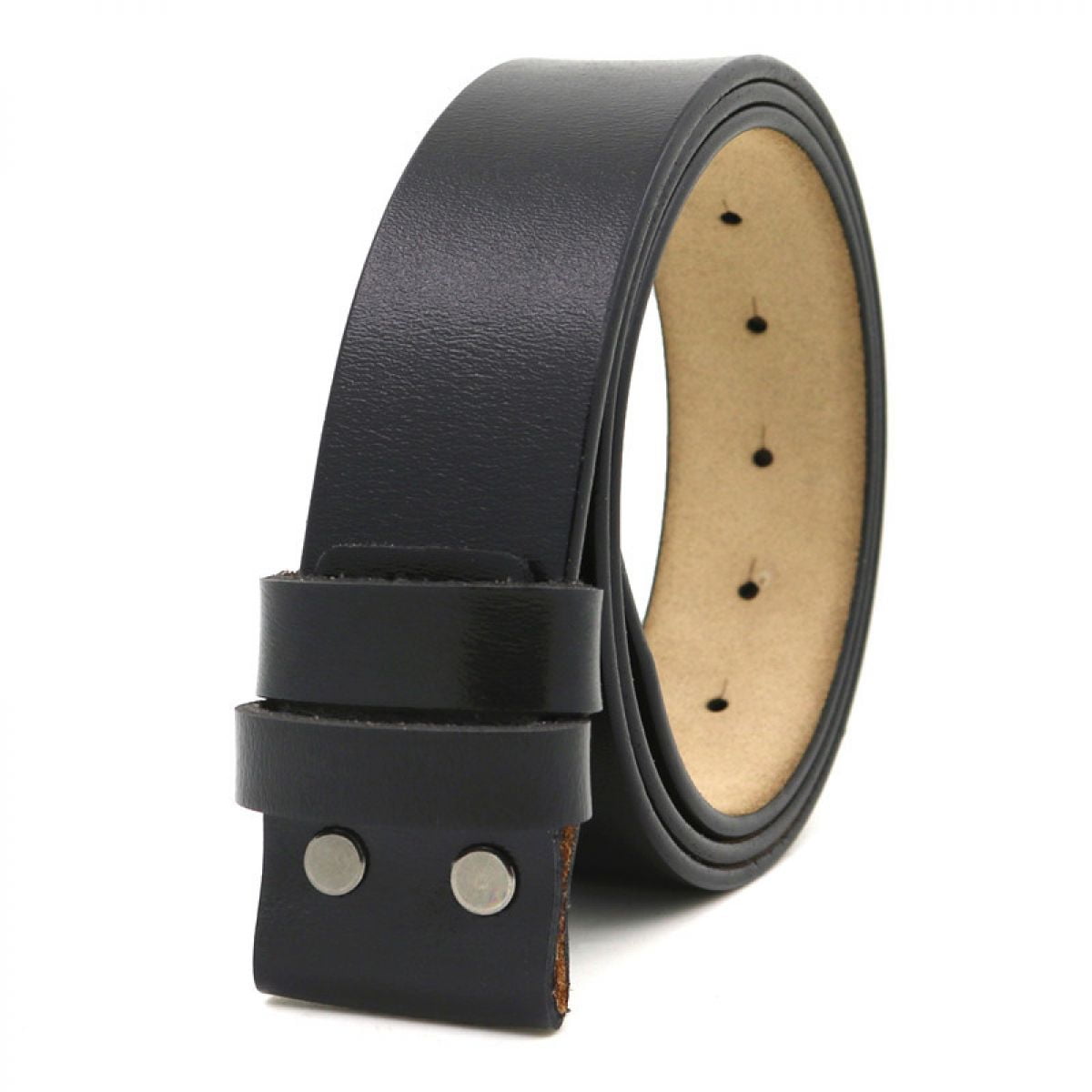 Mens Leather Belt Strap Without Buckle, Vintage Replacement Leather ...