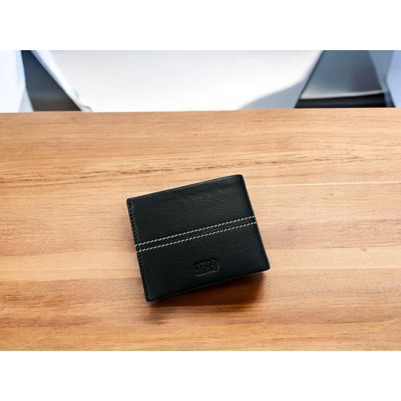 Mens Leather Bifold RFID Wallet Secure and Durable With Extra Capacity Gift for Men Minimalist Wallet| Handcrafted Cash Holder Black