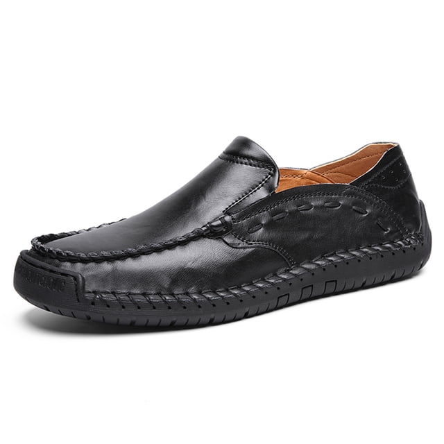 Genuine Leather Shoes Men Casual Shoes For Men loafers Fashion Men Flats comfortable walking Men shoes leather large size 46 - 322