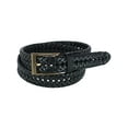 thumbnail image 1 of Mens Leather Fully Adjustable Double V-Weave Braided Belt, 1 of 2