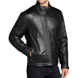 Black leather jacket walmart hot sale