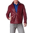 thumbnail image 1 of Mens Leather Jacket Slim Fit Biker Motorcycle Genuine Lambskin Jacket Coat A678, 1 of 3