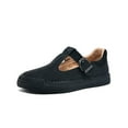 thumbnail image 1 of Mens Leather Loafers Comfortable Non-slip Driving Shoes Lightweight Breathable Casual Oxford Shoes Black 10.5 US, 1 of 7