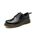 thumbnail image 1 of Mens Leather Oxfords Lightweight Lace-up Loafers Casual Business Work Shoes Fashion Formal Shoes Black 10 US, 1 of 7