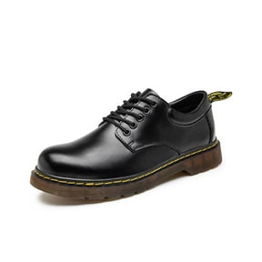 LIBERTYZENO Mens Genuine Leather Male Oxford Style Lace Up Dress Shoes
