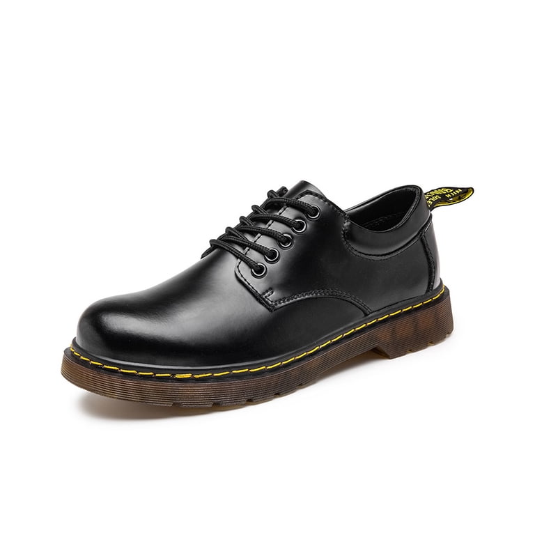 Mens Leather Oxfords Lightweight Lace-up Loafers Casual  display picture 2