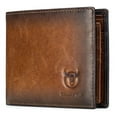 thumbnail image 1 of Mens Leather RFID Bifold Wallet, Genuine Leather 11 Card Slots Wallet Credit Card Holder, 1 of 8