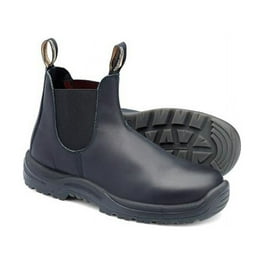 Steel Toe Slip On Elastic Side Boots w Kick Guard Black AU size 7 US size 8 Walmart