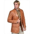 thumbnail image 1 of Mens Leather Wear Western Blazer- Ranch Tan- Size 48, 1 of 1