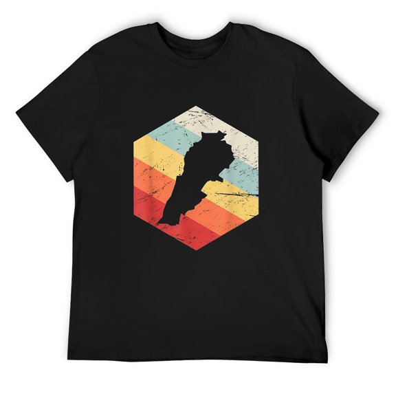 Mens Lebanese Pride, Beirut & Tripoli / Vintage Lebanon T-Shirt Black Medium