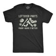 thumbnail image 1 of Mens Leftover Parts Proof I Made It Better T Shirt Funny Toolbox Fathers Day Sarcastic Tee Graphic Tees, 1 of 7