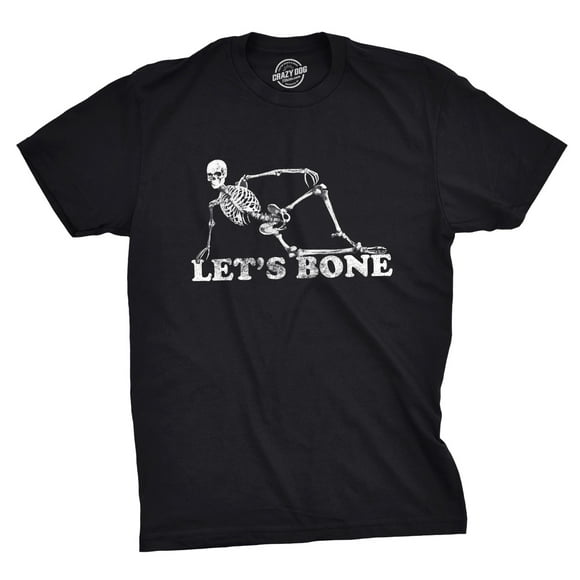 Mens Lets Bone T Shirt Funny Halloween Skeleton Tee Costume Ideas Graphic Tees